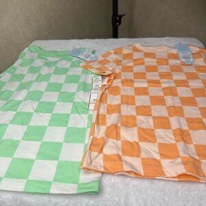 Toddlers Cat & Jack Mint Green Checkered T-Shirt